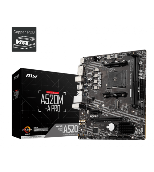 MSI A520M-A PRO AMD RYZEN